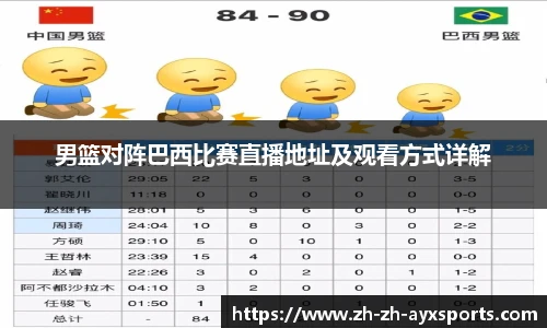 男篮对阵巴西比赛直播地址及观看方式详解